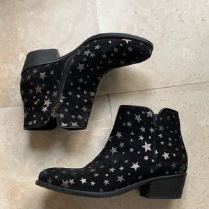 The Shoe Box Starry Black Suede Booties   37